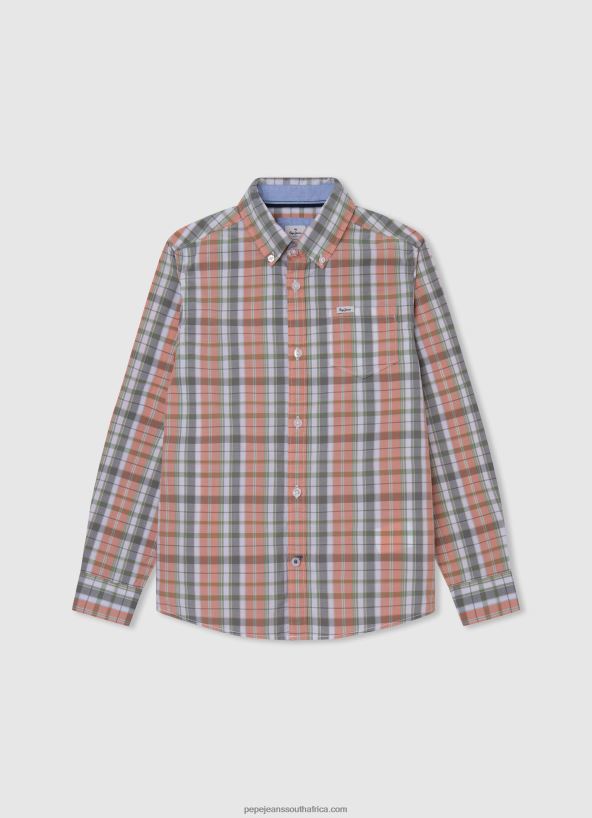 studio_red_marple_checkered_poplin_shirt_pepe_jeans_l20f2f1659_boy.jpg Studio Red Marple Checkered Poplin Shirt Pepe Jeans L20F2F1659 Boy - Image 1