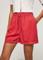 Studio Red Paper Bag Fit Shorts Pepe Jeans L20F2F533 Women - Image 3