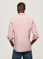Studio Red Percy Bengal-Striped Poplin Shirt Pepe Jeans L20F2F1074 Men - Image 4