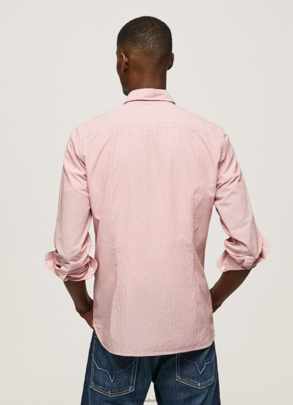 Studio Red Percy Bengal-Striped Poplin Shirt Pepe Jeans L20F2F1074 Men - Image 4