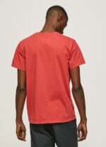 Studio Red Printed Logo Cotton T-Shirt Pepe Jeans L20F2F946 Men - Image 4