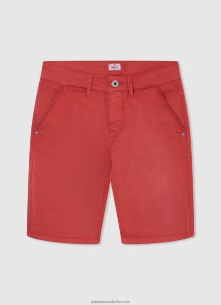 Studio Red Regular Fit Chino Shorts Pepe Jeans L20F2F1693 Boy