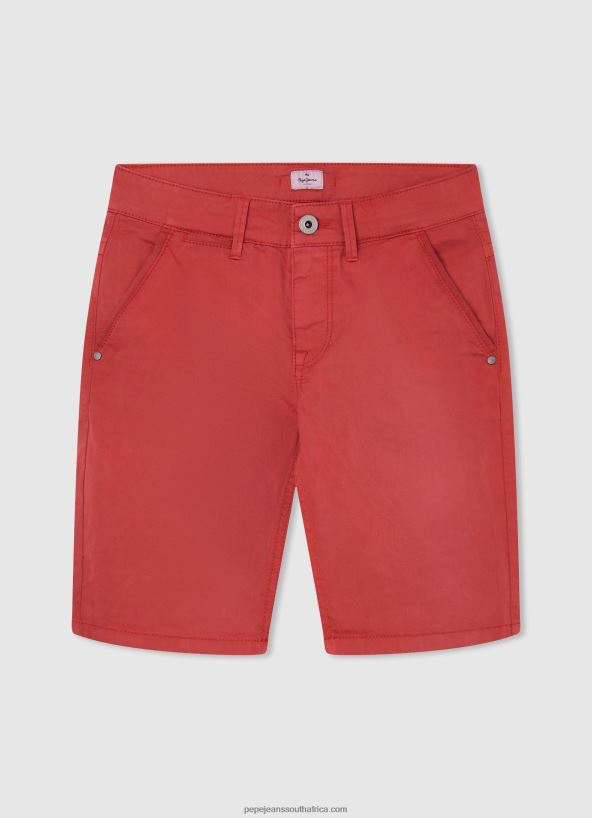 studio_red_regular_fit_chino_shorts_pepe_jeans_l20f2f1693_boy.jpg Studio Red Regular Fit Chino Shorts Pepe Jeans L20F2F1693 Boy - Image 1
