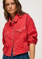 Studio Red Regular Fit Denim Jacket Pepe Jeans L20F2F141 Women