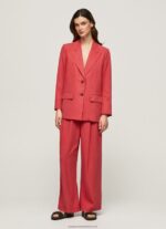 Studio Red Relaxed Fit Linen Blazer Pepe Jeans L20F2F109 Women - Image 3