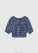 Studio Red Ribbed Cotton Shirt Pepe Jeans L20F2F1420 Girl - Image 3