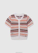 Studio Red Ribbed Cotton Shirt Pepe Jeans L20F2F1420 Girl - Image 5