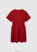 Studio Red Rounded Collar Mini Dress Pepe Jeans L20F2F1390 Girl - Image 2