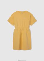 Studio Red Rounded Collar Mini Dress Pepe Jeans L20F2F1390 Girl - Image 3