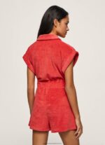Studio Red Short Velvet Jumpsuit Pepe Jeans L20F2F210 Women - Image 4