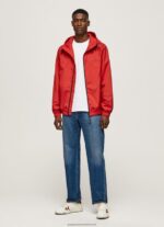 Studio Red Windbreaker Jacket With Hood Pepe Jeans L20F2F824 Men - Image 2