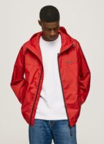 Studio Red Windbreaker Jacket With Hood Pepe Jeans L20F2F824 Men