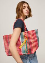 Studio Red Woven Plastic Tote Bag Pepe Jeans L20F2F720 Women