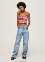 Studio Red Zig-Zag Print Top Pepe Jeans L20F2F226 Women - Image 2