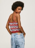 Studio Red Zig-Zag Print Top Pepe Jeans L20F2F226 Women - Image 4