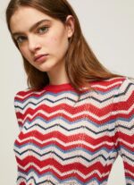 Studio Red Zig-Zag Regular Fit Jersey Pepe Jeans L20F2F227 Women - Image 3