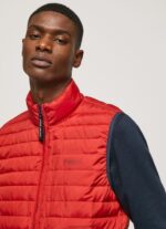 Studio Red Zip Fastened Padded Waistcoat Pepe Jeans L20F2F843 Men