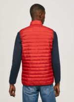 Studio Red Zip Fastened Padded Waistcoat Pepe Jeans L20F2F843 Men - Image 4