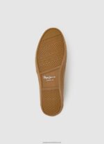 Tan Colin Shoe Leather Sneakers Pepe Jeans L20F2F640 Women - Image 5