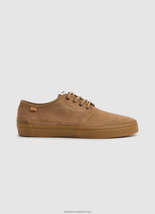 tan_colin_shoe_leather_sneakers_pepe_jeans_l20f2f640_women.jpg Tan Colin Shoe Leather Sneakers Pepe Jeans L20F2F640 Women - Image 1