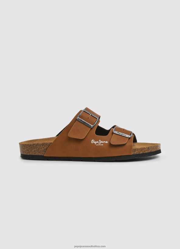 tan_double_kansas_anatomical_sandals_pepe_jeans_l20f2f1281_men.jpg Tan Double Kansas Anatomical Sandals Pepe Jeans L20F2F1281 Men - Image 1