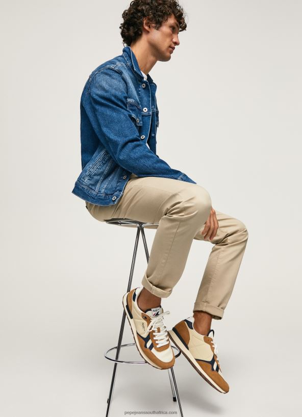 tobacco_brit_combined_sneakers_pepe_jeans_l20f2f1179_men.jpg Tobacco Brit Combined Sneakers Pepe Jeans L20F2F1179 Men - Image 1