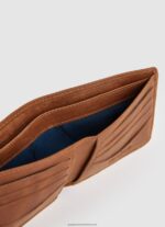 Tobacco Engraved Logo Leather Wallet Pepe Jeans L20F2F1297 Men - Image 3