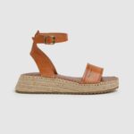 Tobacco Kate Emboed Wedge Sandals Pepe Jeans L20F2F677 Women