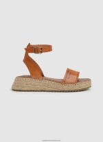 Tobacco Kate Emboed Wedge Sandals Pepe Jeans L20F2F677 Women