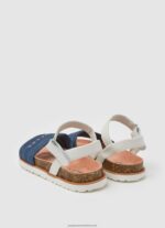Union Blue Berlin Park Anatomical Sandals Pepe Jeans L20F2F1342 Girl - Image 4