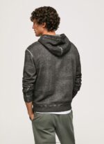 Washed Black Bandana Cotton Jumper Pepe Jeans L20F2F893 Men - Image 4