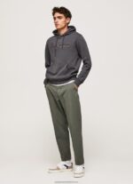 Washed Black Cotton Hoodie Pepe Jeans L20F2F875 Men - Image 2