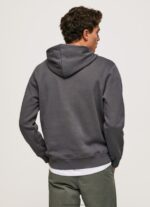 Washed Black Cotton Hoodie Pepe Jeans L20F2F875 Men - Image 4