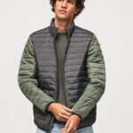 Washed Black Padded Down Jacket Pepe Jeans L20F2F837 Men
