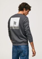 Washed Black Photo Print Jumper Pepe Jeans L20F2F885 Men - Image 4