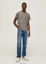 Washed Black Printed Logo Cotton T-Shirt Pepe Jeans L20F2F927 Men - Image 2