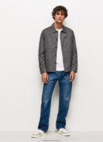 Washed Black Relaxed Fit Twill Overshirt Pepe Jeans L20F2F1047 Men - Image 2