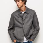 Washed Black Relaxed Fit Twill Overshirt Pepe Jeans L20F2F1047 Men