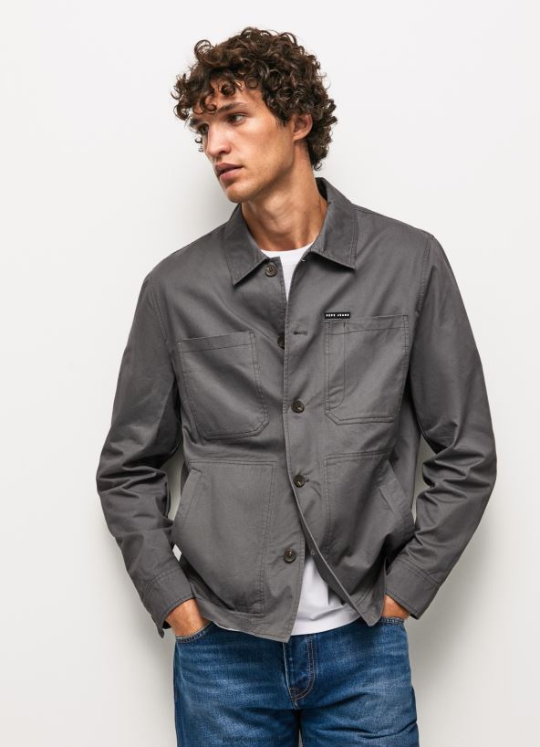 washed_black_relaxed_fit_twill_overshirt_pepe_jeans_l20f2f1047_men.jpg Washed Black Relaxed Fit Twill Overshirt Pepe Jeans L20F2F1047 Men - Image 1