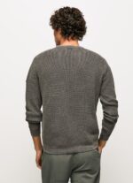 Washed Black Waffle Knit Cotton Jersey Pepe Jeans L20F2F854 Men - Image 4