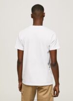 White 1973 Logo Cotton T-Shirt Pepe Jeans L20F2F950 Men - Image 4