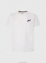 White 1973 Logo Cotton T-Shirt Pepe Jeans L20F2F950 Men - Image 5