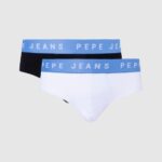 White 2Pack Stretchy Cotton Briefs Pepe Jeans L20F2F1149 Men