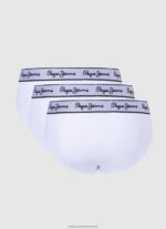 White 3Pack Elastic Cotton Briefs Pepe Jeans L20F2F1156 Men - Image 2