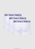 White 3Pack Stretchy Cotton Boxers Pepe Jeans L20F2F1159 Men - Image 2