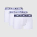 White 3Pack Stretchy Cotton Boxers Pepe Jeans L20F2F1159 Men