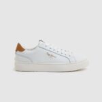 White Adams Basic Leather Sneakers Pepe Jeans L20F2F585 Women