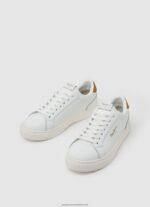 White Adams Basic Leather Sneakers Pepe Jeans L20F2F585 Women - Image 3