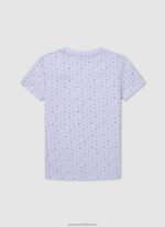 White All Over Printed T-Shirt Pepe Jeans L20F2F1627 Boy - Image 2