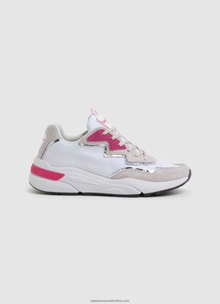 White Arrow Light Combined Sneakers Pepe Jeans L20F2F602 Women